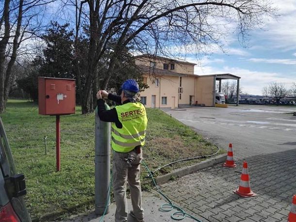 Gas tracciante